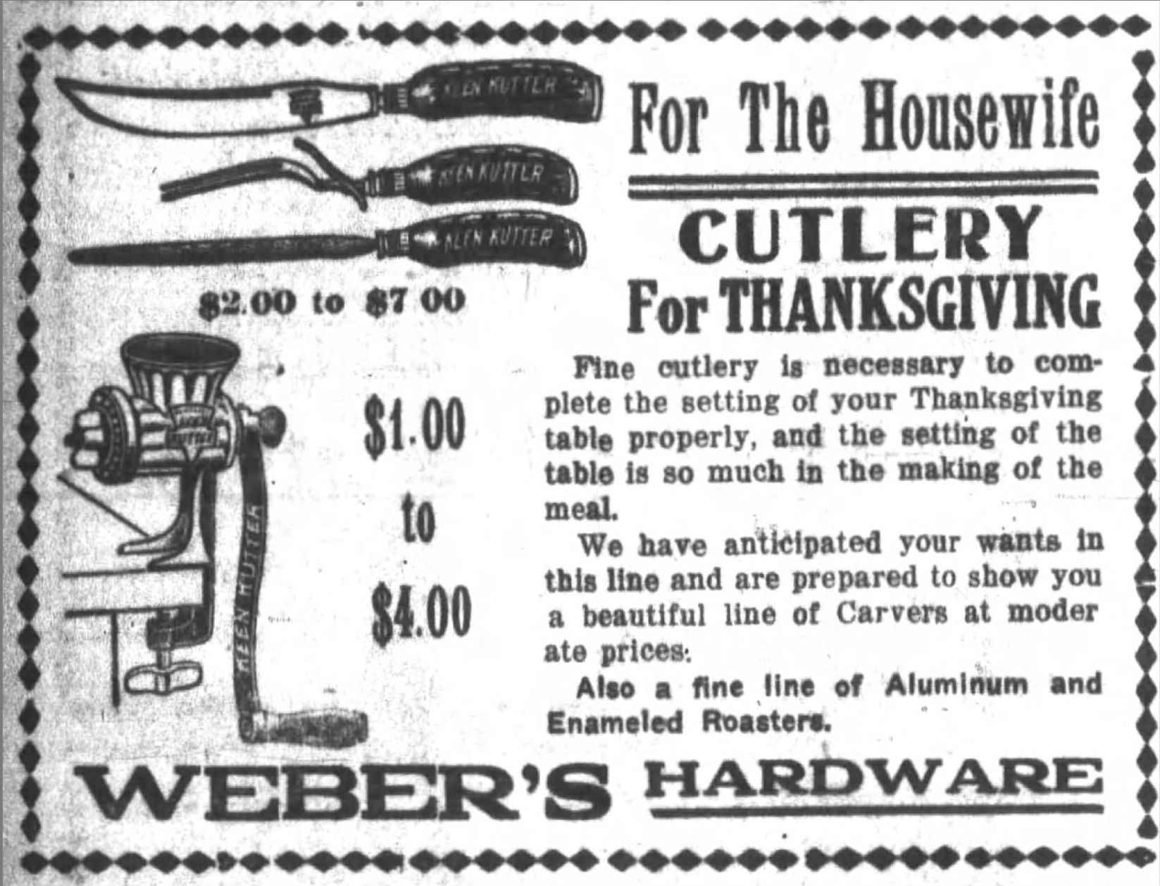 Cutlery for Thanksgiving